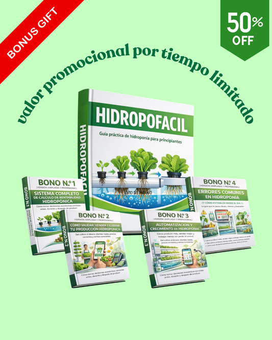HidropoFácil - Técnicas de hidroponía para producir más y gastar menos